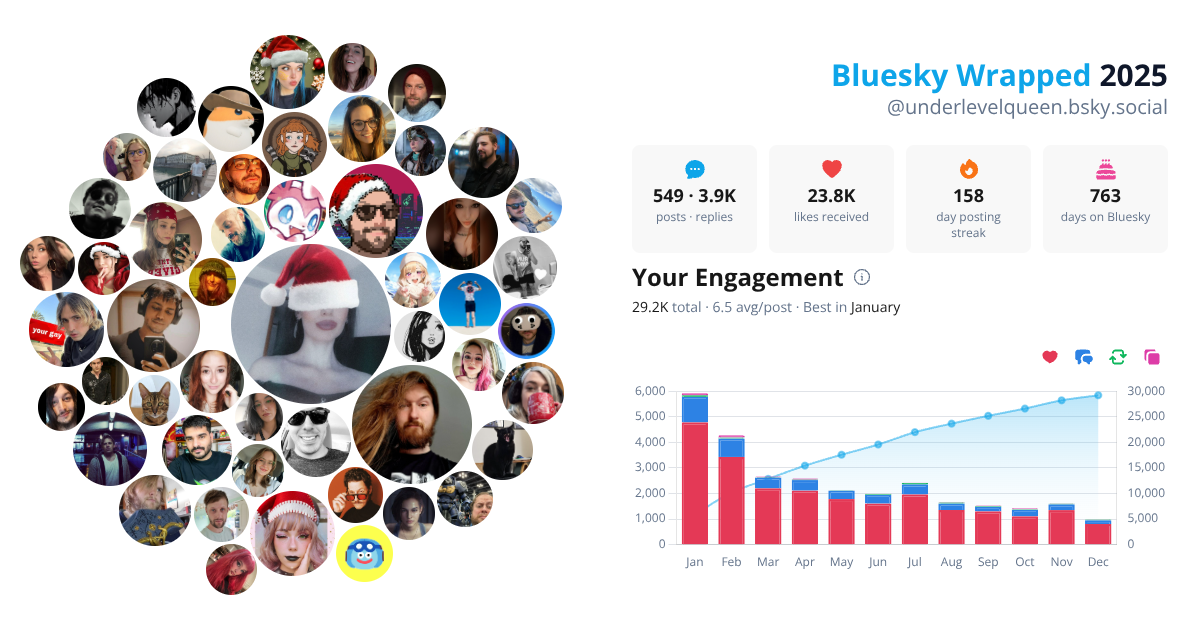 Your Bluesky Wrapped 2025 preview