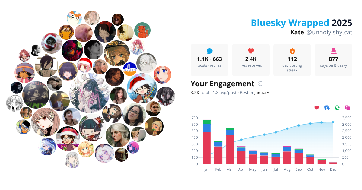 Your Bluesky Wrapped 2025 preview