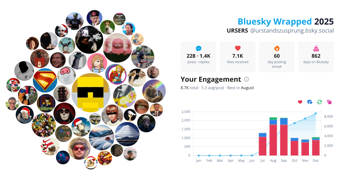 Your Bluesky Wrapped 2025 preview
