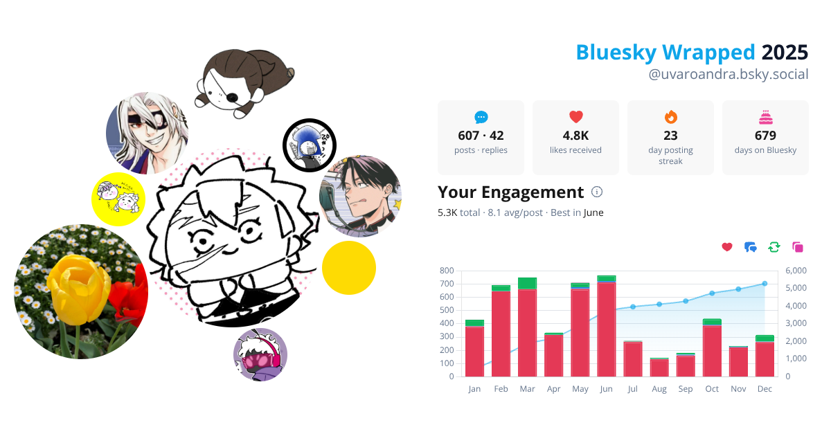 Your Bluesky Wrapped 2025 preview