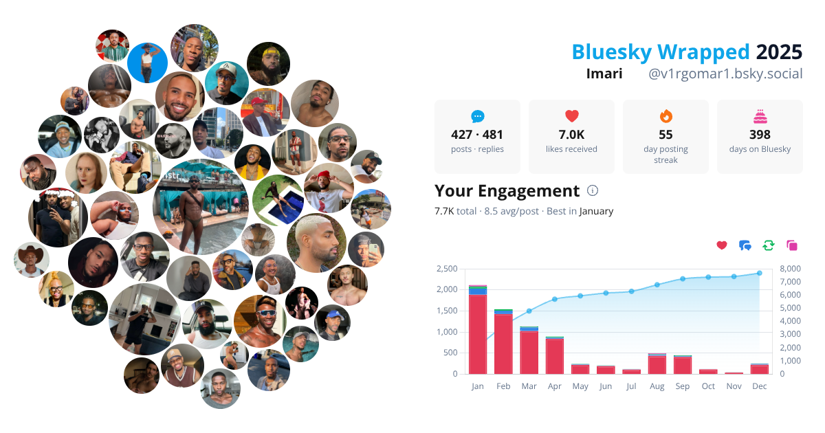 Your Bluesky Wrapped 2025 preview