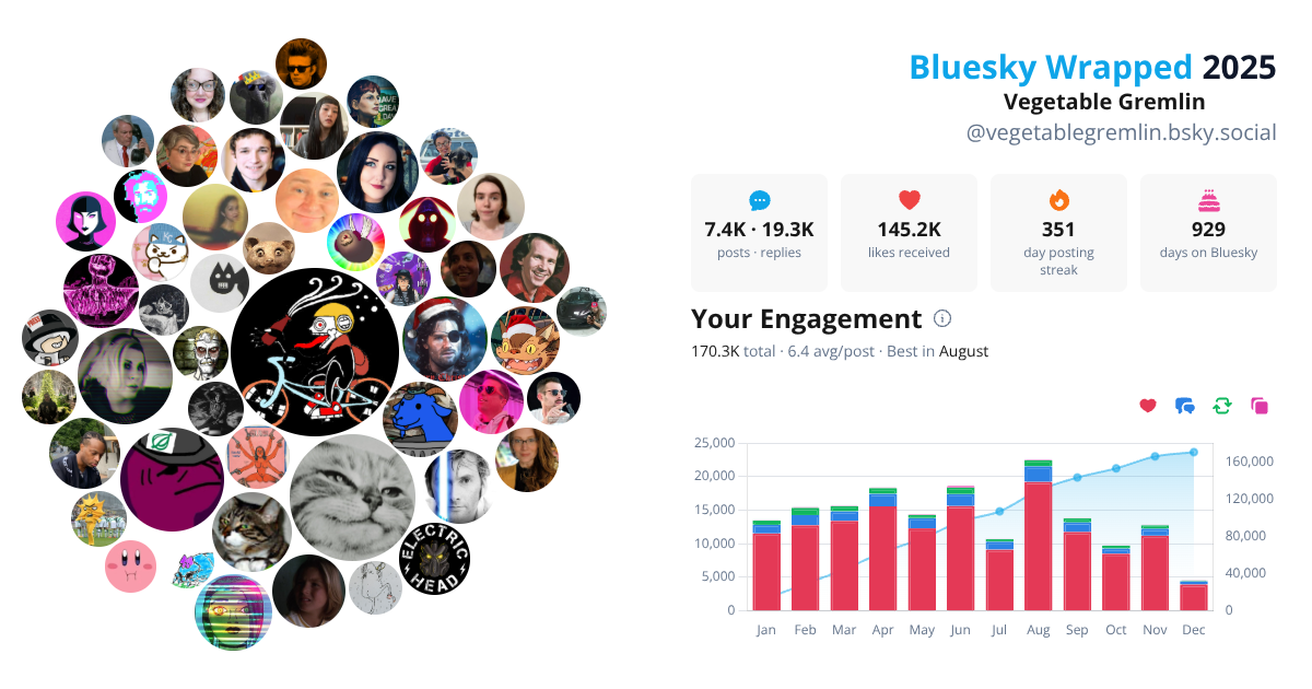 Your Bluesky Wrapped 2025 preview