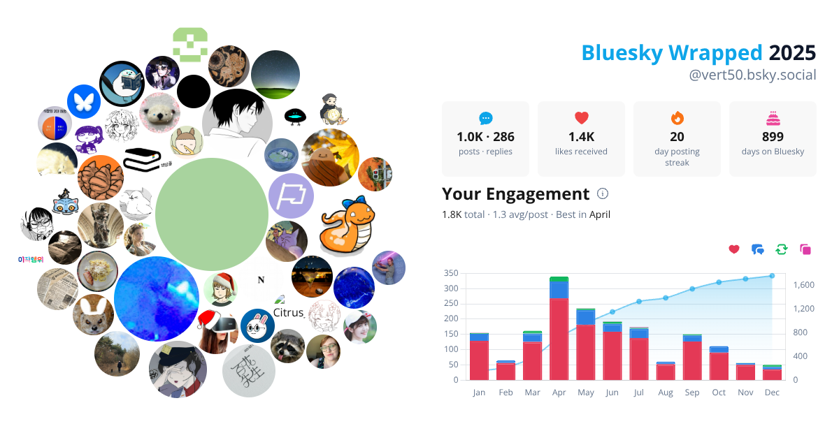 Your Bluesky Wrapped 2025 preview