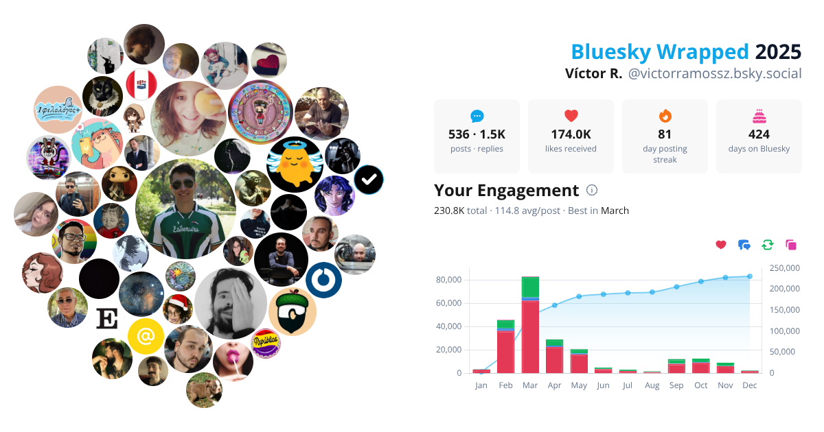 Your Bluesky Wrapped 2025 preview