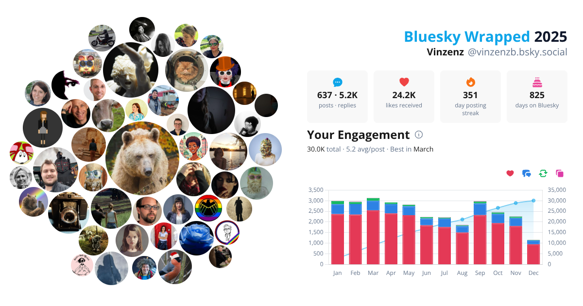Your Bluesky Wrapped 2025 preview
