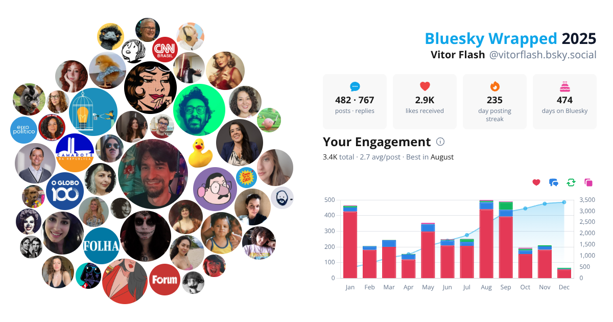 Your Bluesky Wrapped 2025 preview