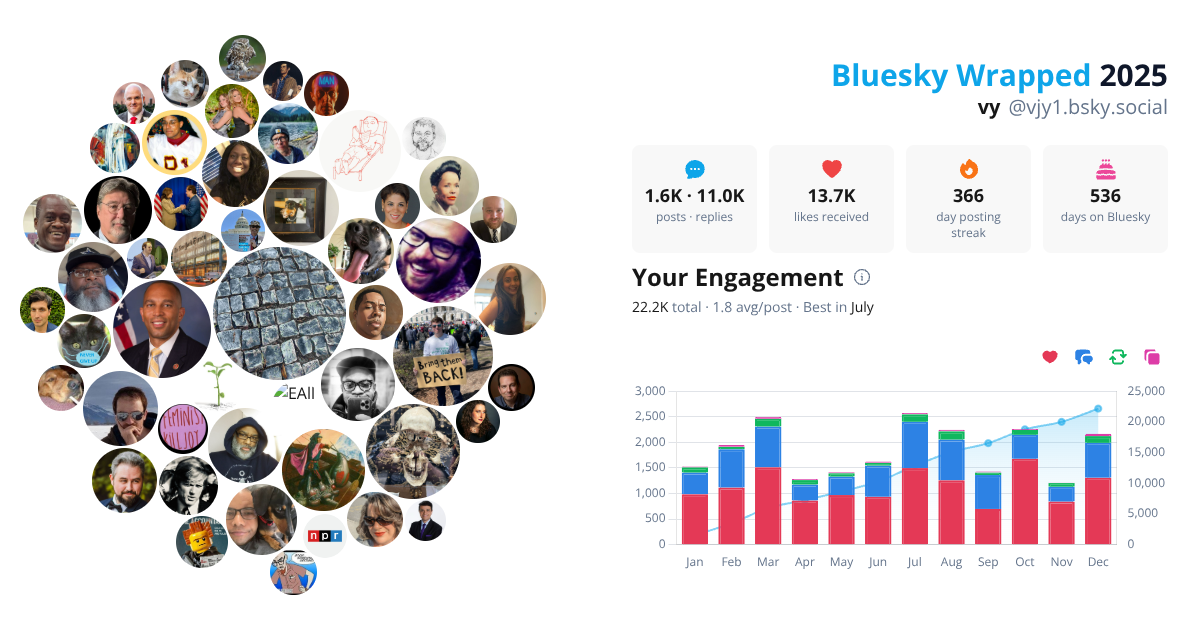 Your Bluesky Wrapped 2025 preview