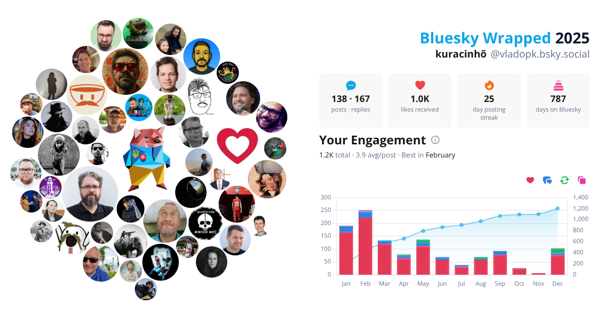 Your Bluesky Wrapped 2025 preview