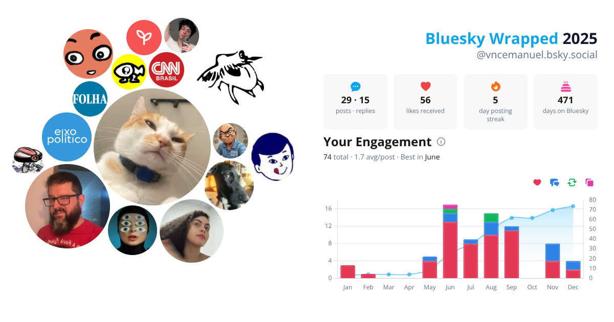 Your Bluesky Wrapped 2025 preview