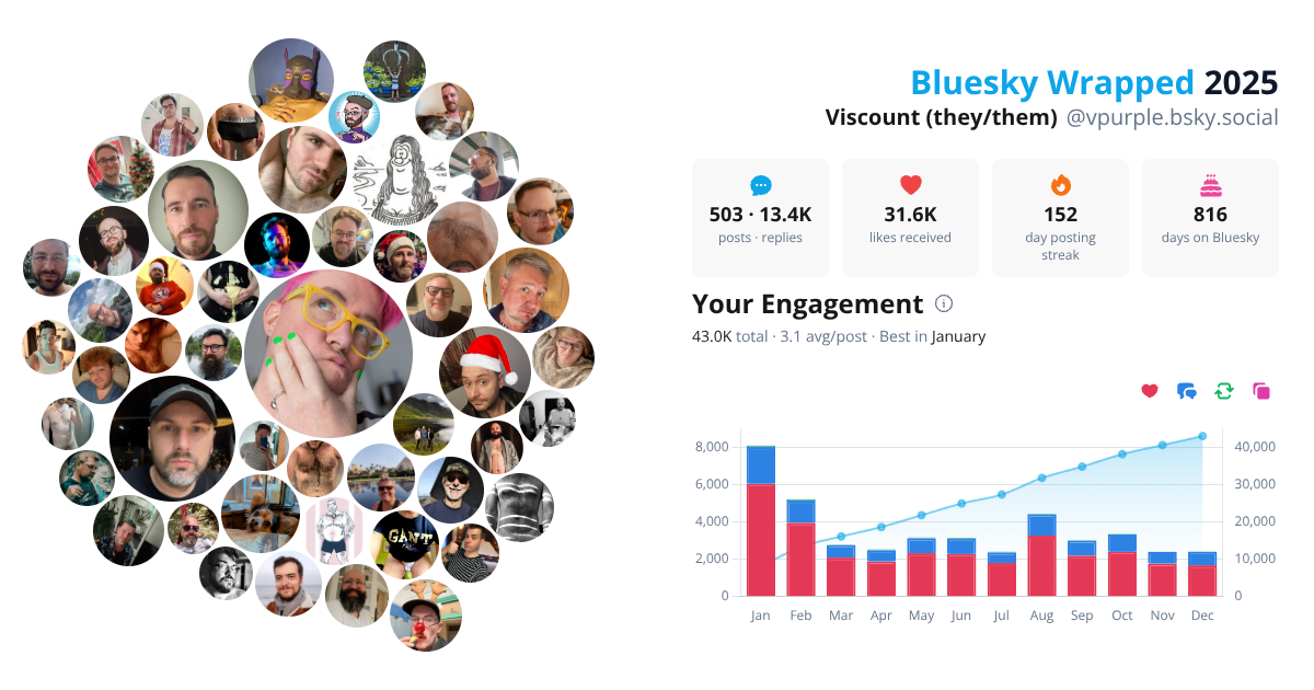 Your Bluesky Wrapped 2025 preview