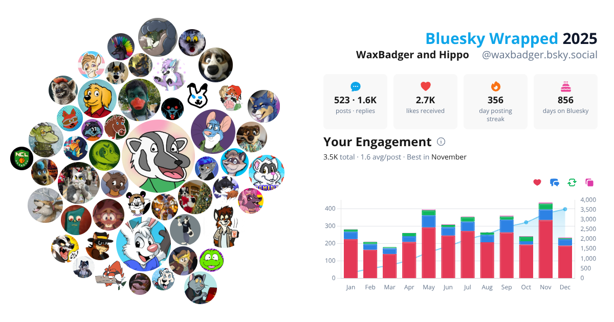 Your Bluesky Wrapped 2025 preview