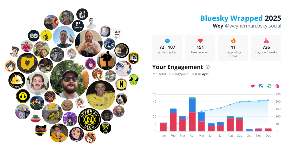 Your Bluesky Wrapped 2025 preview
