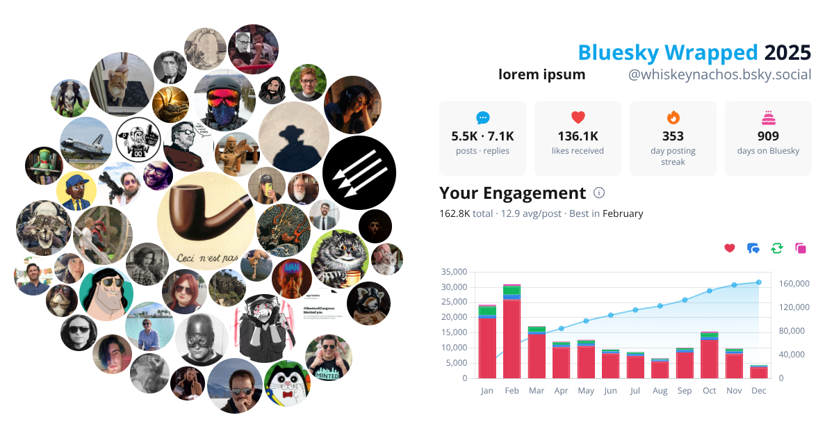 Your Bluesky Wrapped 2025 preview
