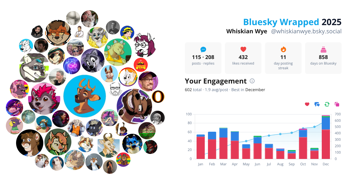 Your Bluesky Wrapped 2025 preview