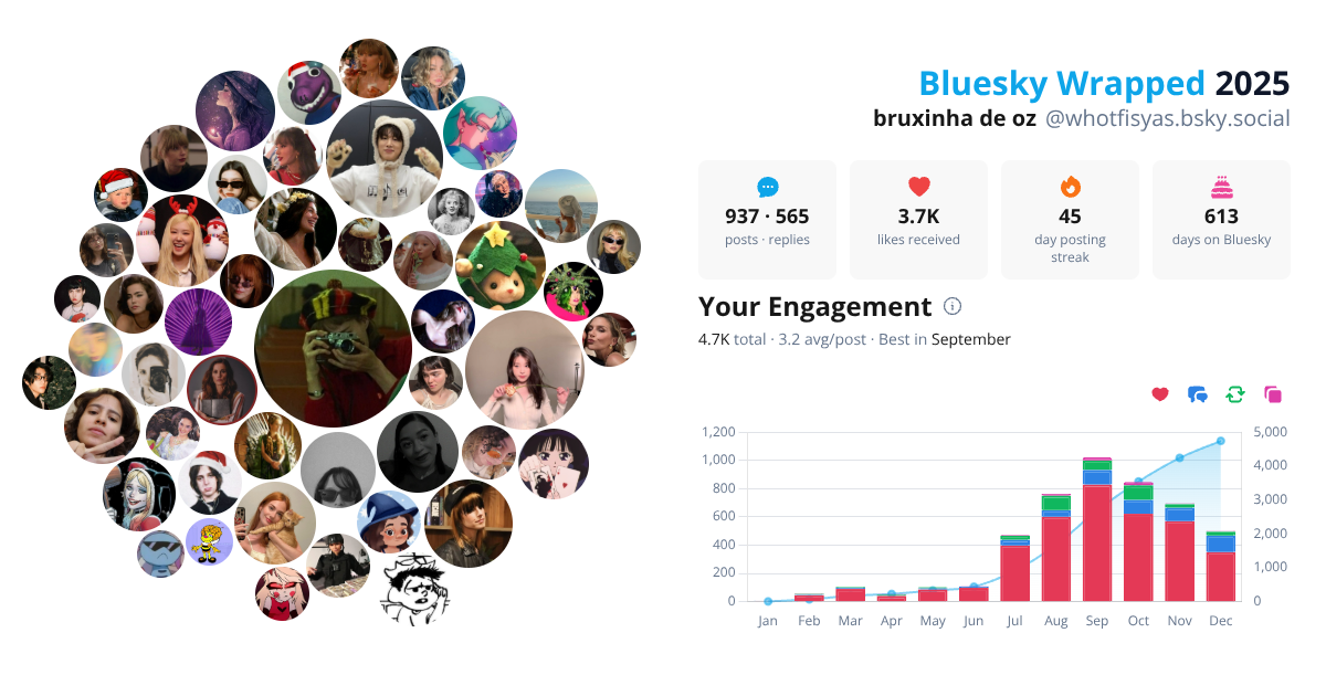 Your Bluesky Wrapped 2025 preview