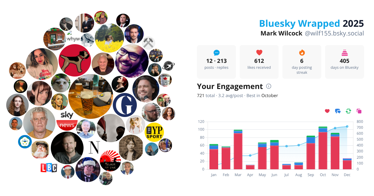 Your Bluesky Wrapped 2025 preview