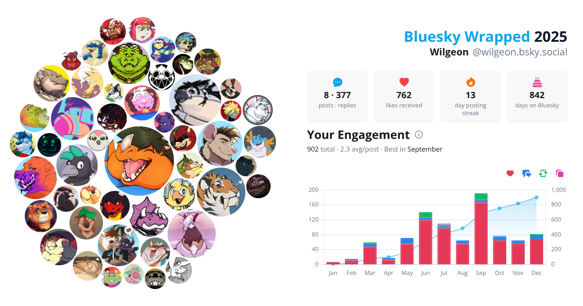 Your Bluesky Wrapped 2025 preview