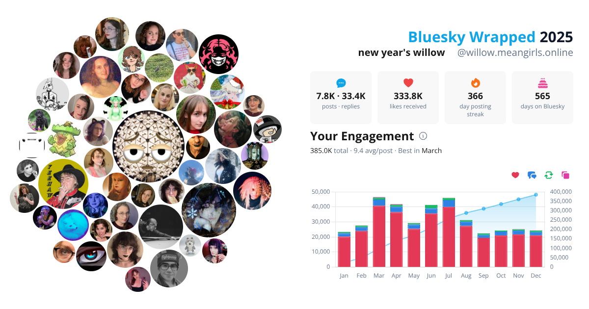 Your Bluesky Wrapped 2025 preview