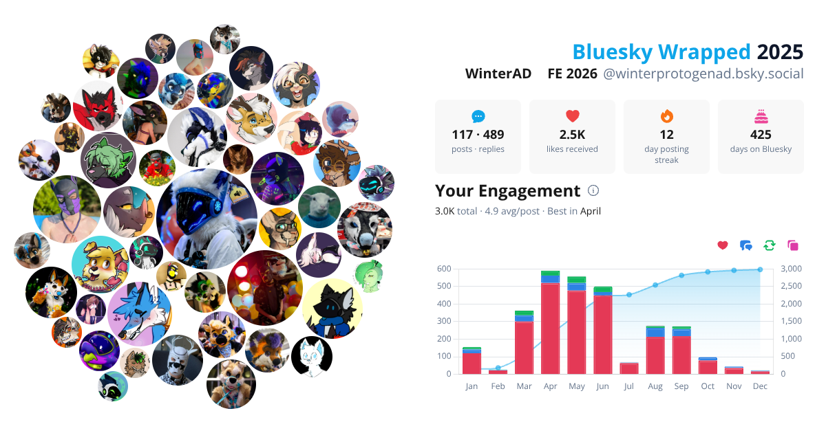 Your Bluesky Wrapped 2025 preview