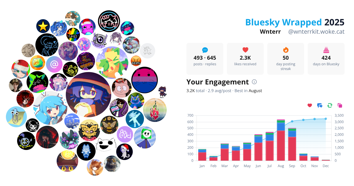 Your Bluesky Wrapped 2025 preview