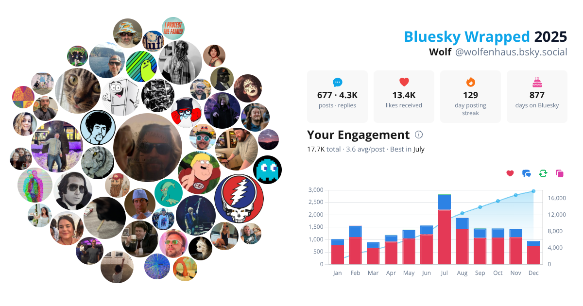 Your Bluesky Wrapped 2025 preview
