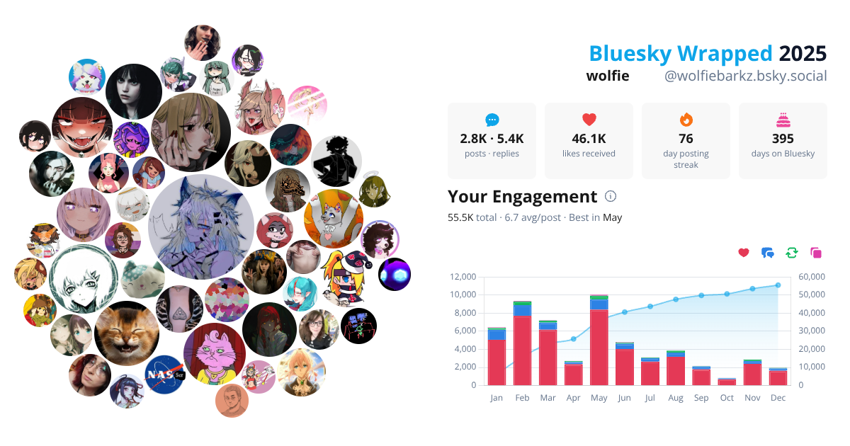 Your Bluesky Wrapped 2025 preview