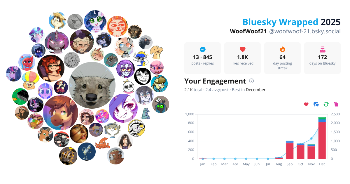 Your Bluesky Wrapped 2025 preview