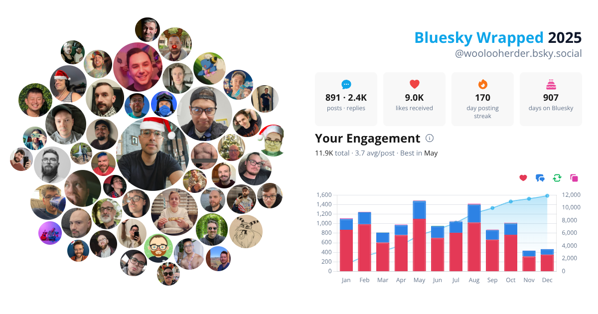 Your Bluesky Wrapped 2025 preview
