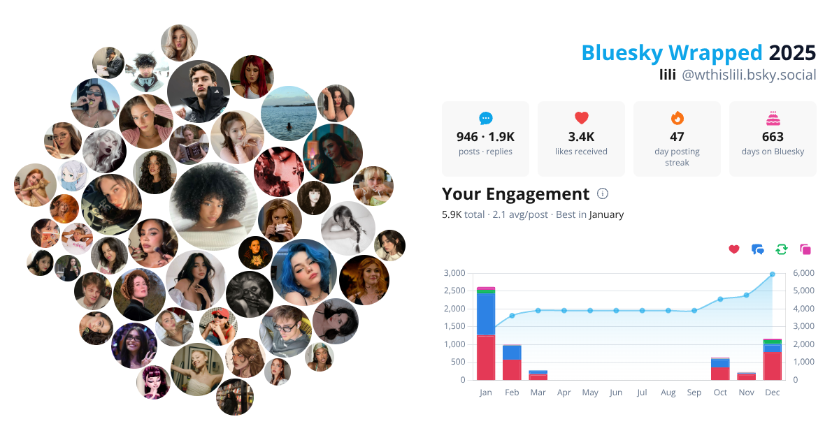 Your Bluesky Wrapped 2025 preview