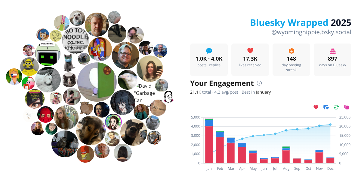 Your Bluesky Wrapped 2025 preview