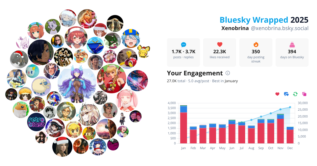 Your Bluesky Wrapped 2025 preview