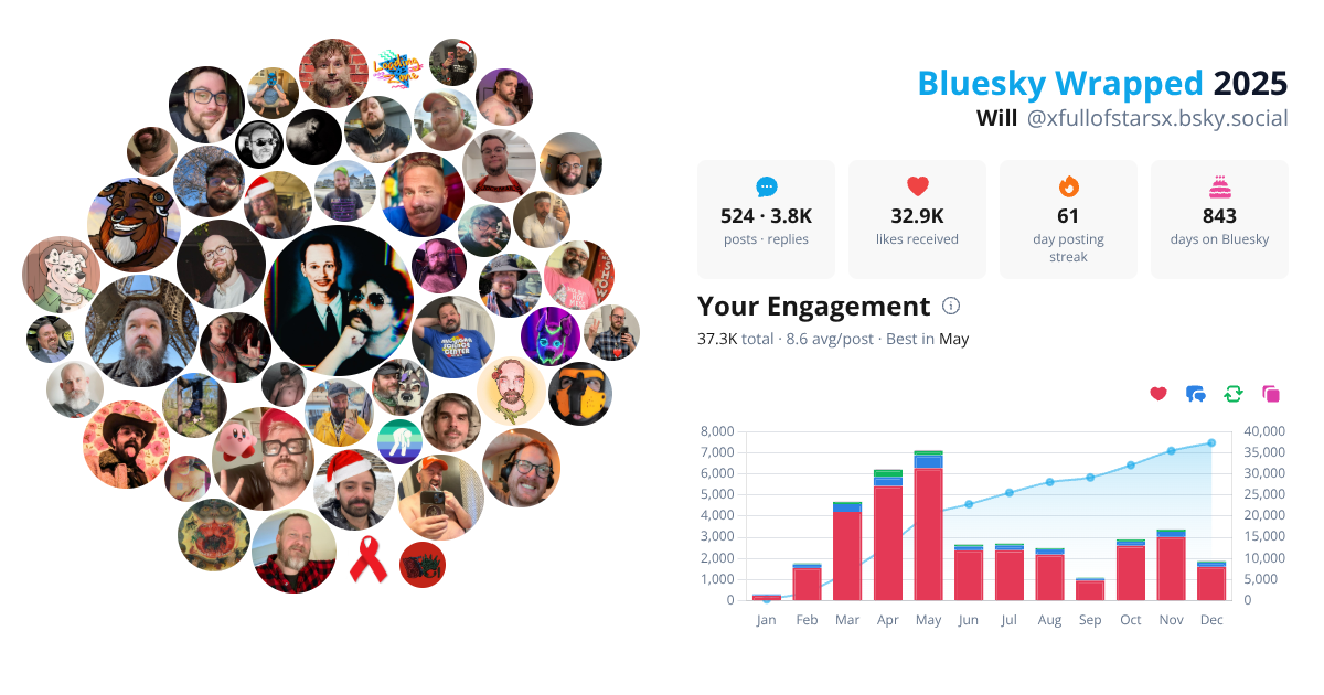 Your Bluesky Wrapped 2025 preview