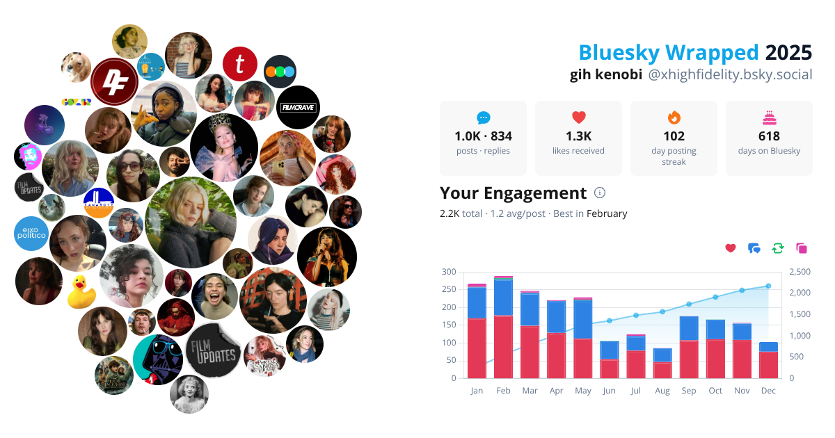 Your Bluesky Wrapped 2025 preview