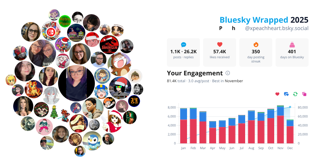 Your Bluesky Wrapped 2025 preview