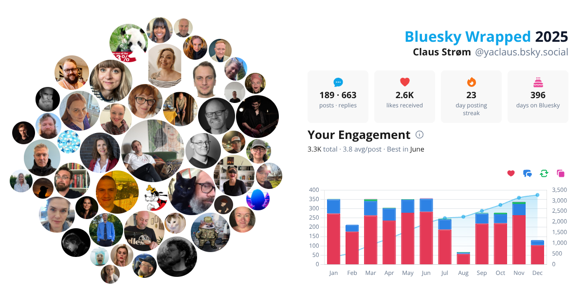 Your Bluesky Wrapped 2025 preview