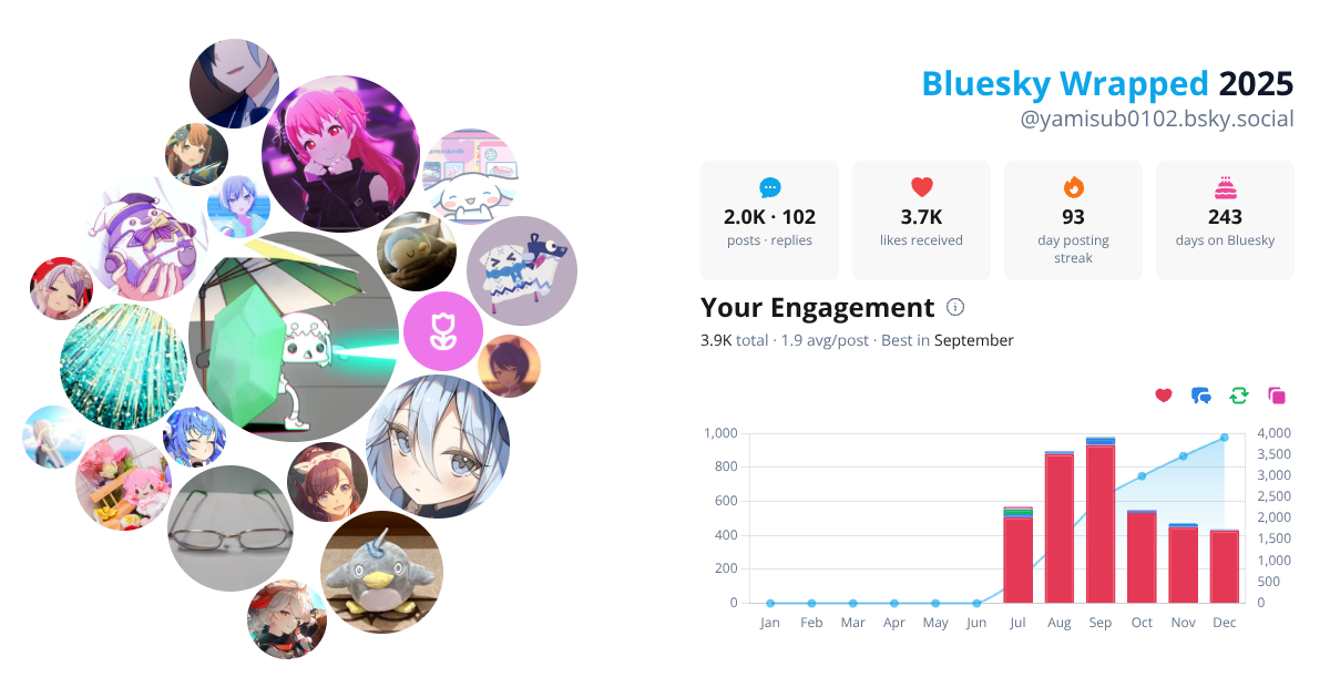 Your Bluesky Wrapped 2025 preview
