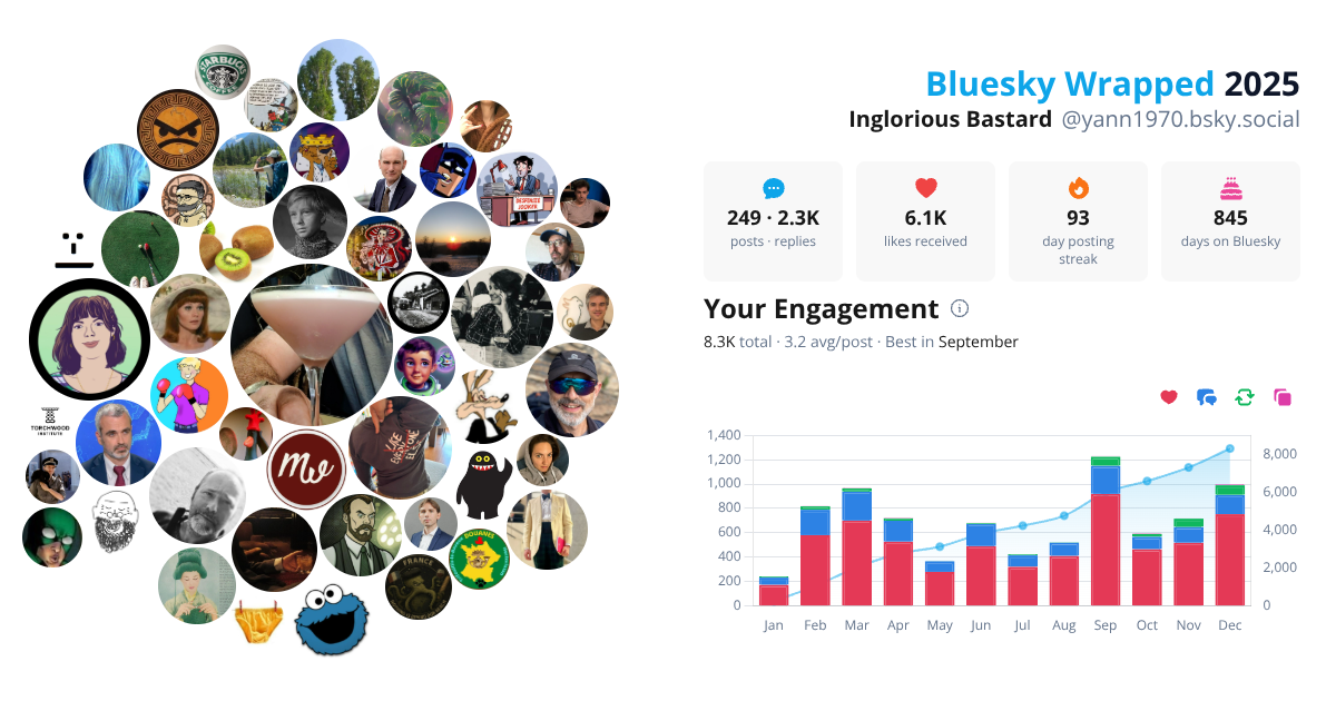 Your Bluesky Wrapped 2025 preview