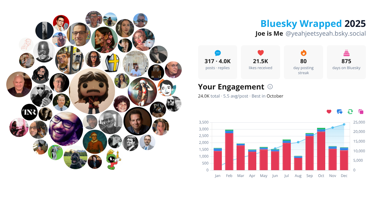 Your Bluesky Wrapped 2025 preview