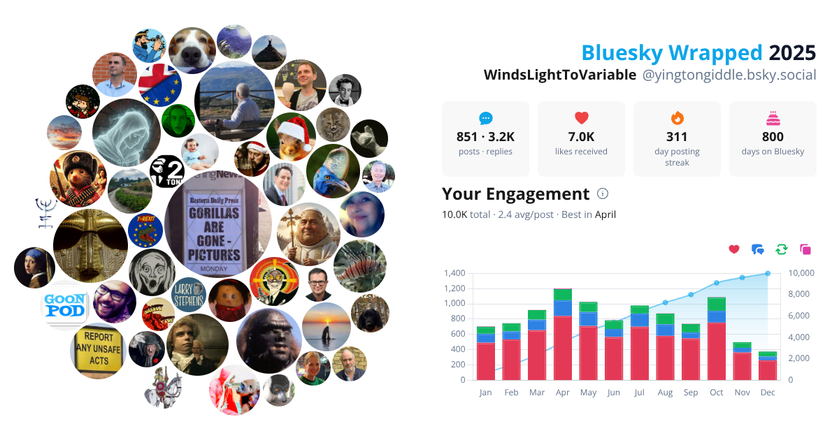 Your Bluesky Wrapped 2025 preview