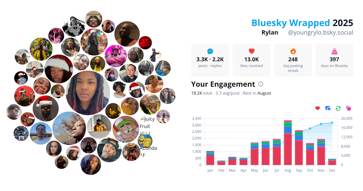 Your Bluesky Wrapped 2025 preview