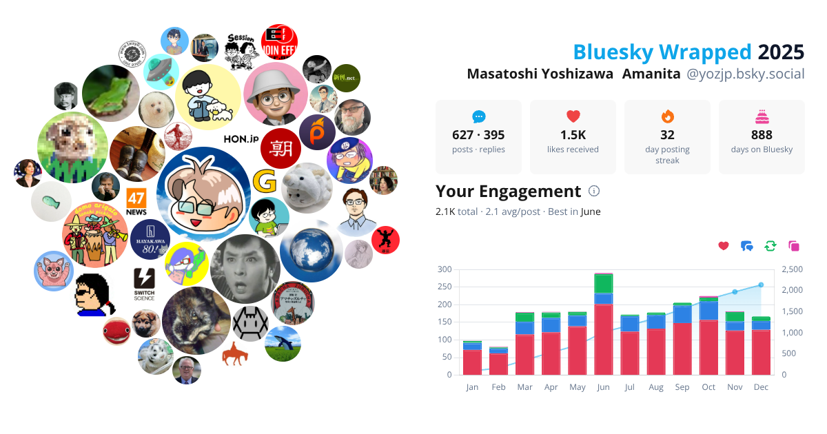 Your Bluesky Wrapped 2025 preview