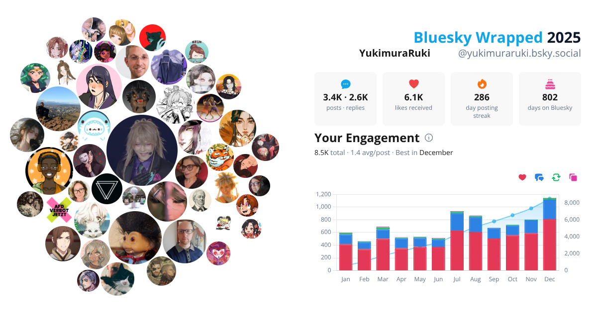 Your Bluesky Wrapped 2025 preview