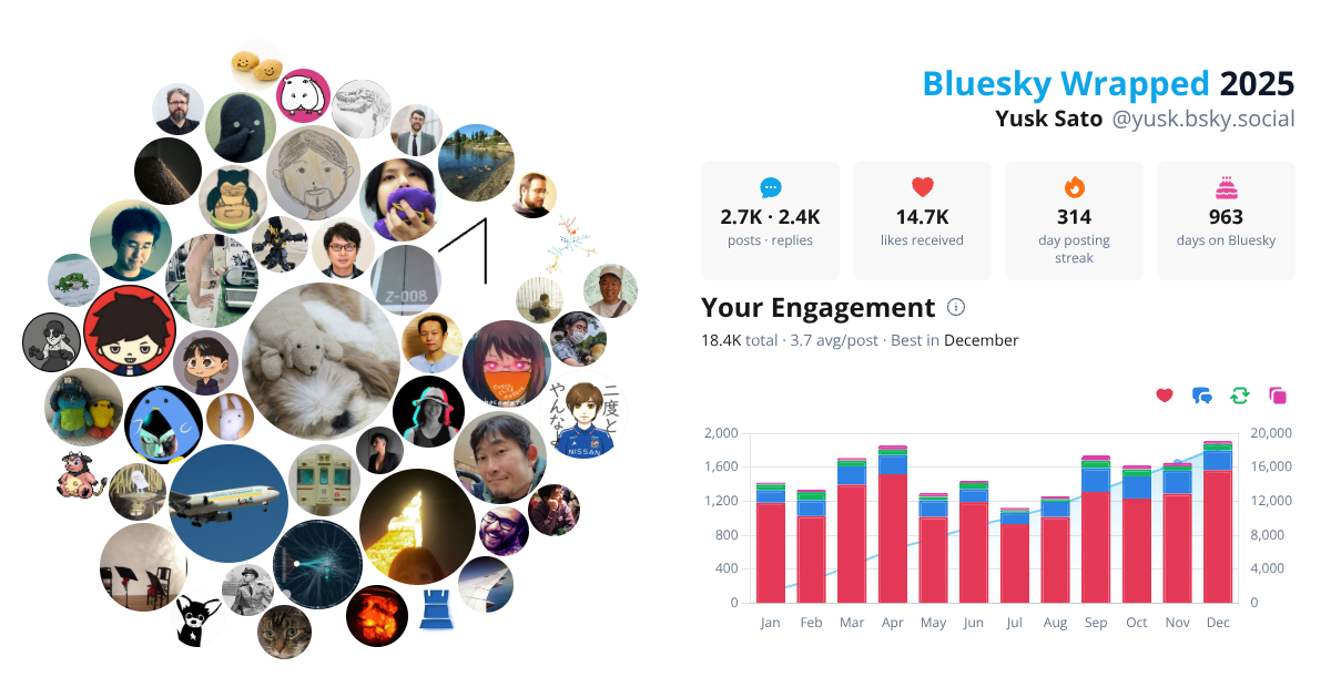Your Bluesky Wrapped 2025 preview
