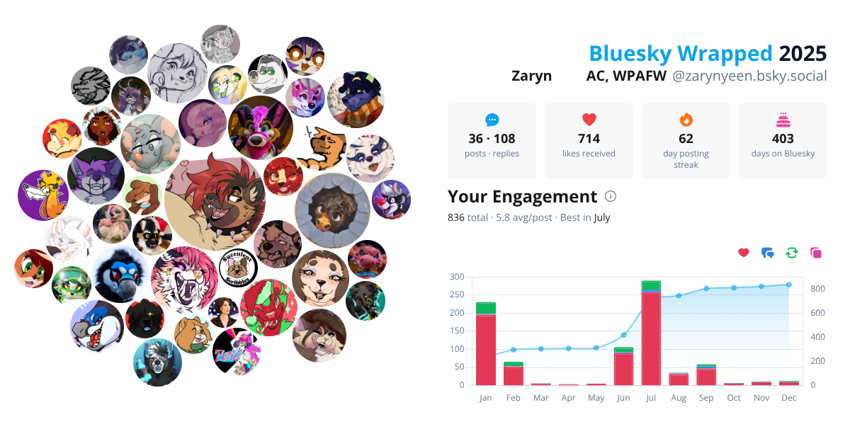 Your Bluesky Wrapped 2025 preview