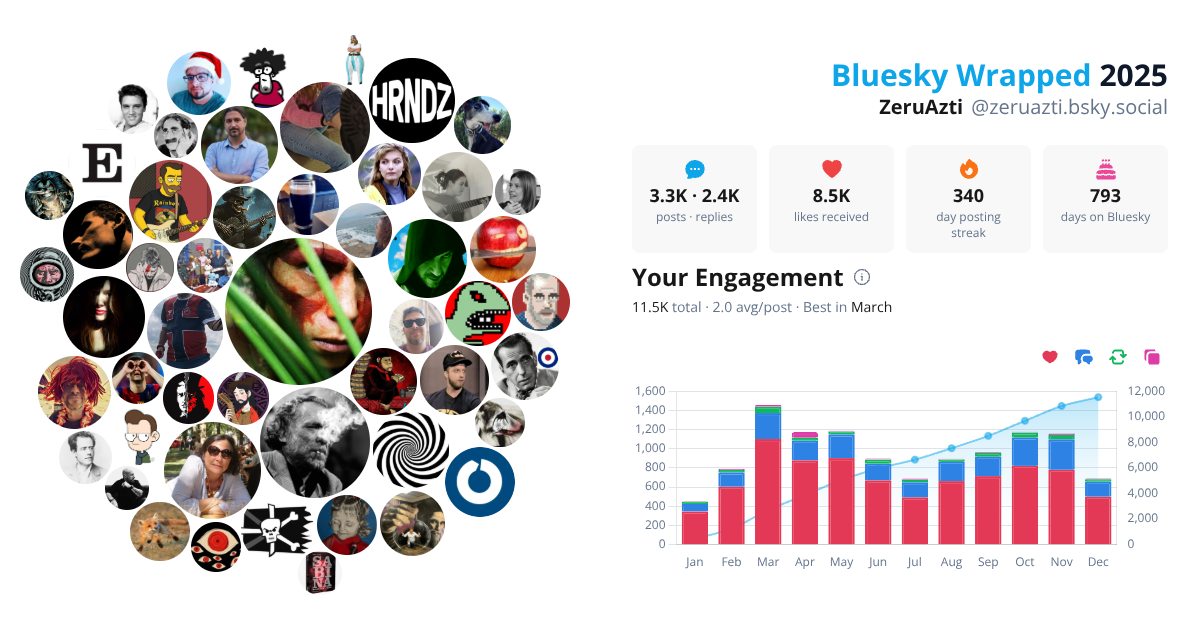 Your Bluesky Wrapped 2025 preview