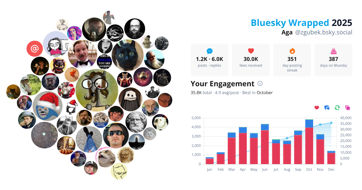 Your Bluesky Wrapped 2025 preview