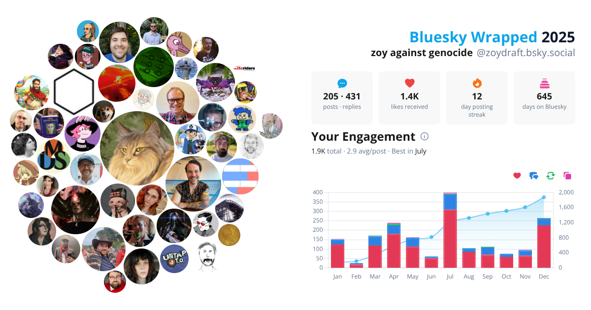 Your Bluesky Wrapped 2025 preview